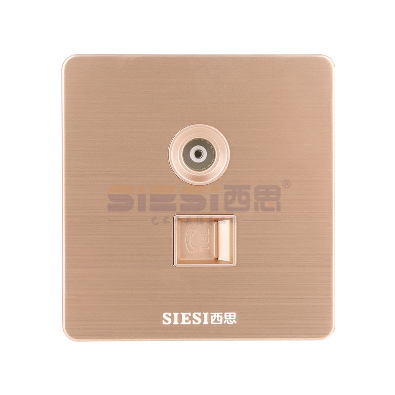 一位电视、、电话插座