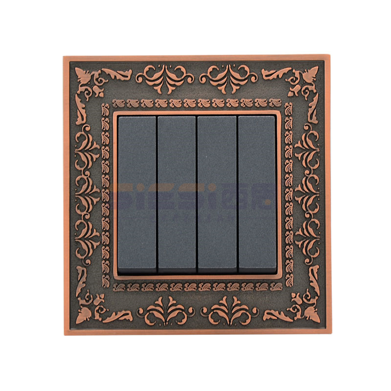 10A四位单控开关